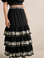 Blaire Embroidery Maxi Skirt