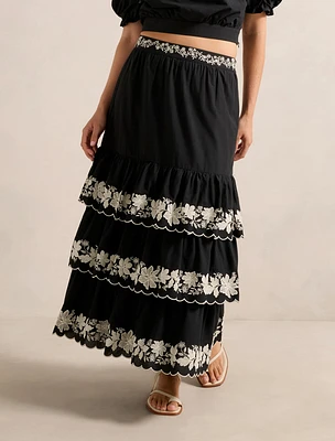 Blaire Embroidery Maxi Skirt