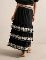 Blaire Embroidery Maxi Skirt