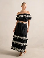 Blaire Embroidery Maxi Skirt