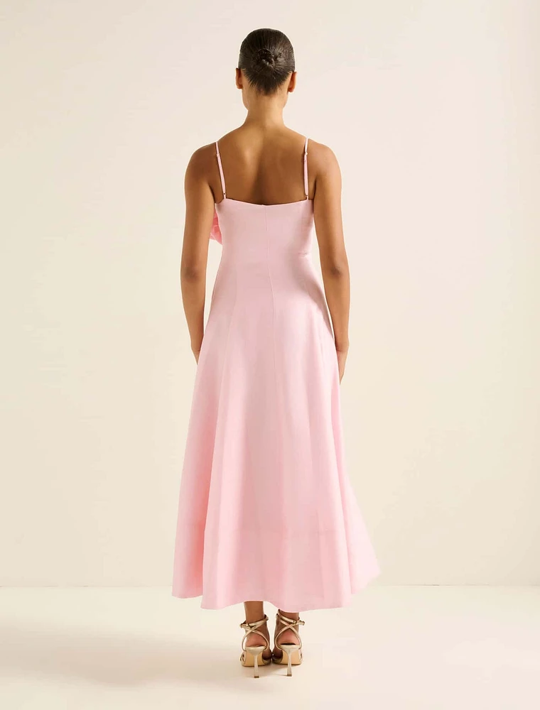 Felicia Flower Detail Midi Dress