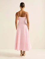 Felicia Flower Detail Midi Dress
