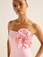 Felicia Flower Detail Midi Dress