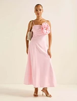Felicia Flower Detail Midi Dress