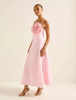 Felicia Flower Detail Midi Dress