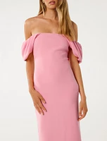 Jacinta Off-Shoulder Bodycon Midi Dress
