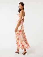 Luca Dropped Waist Maxi Dress