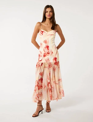 Luca Dropped Waist Maxi Dress