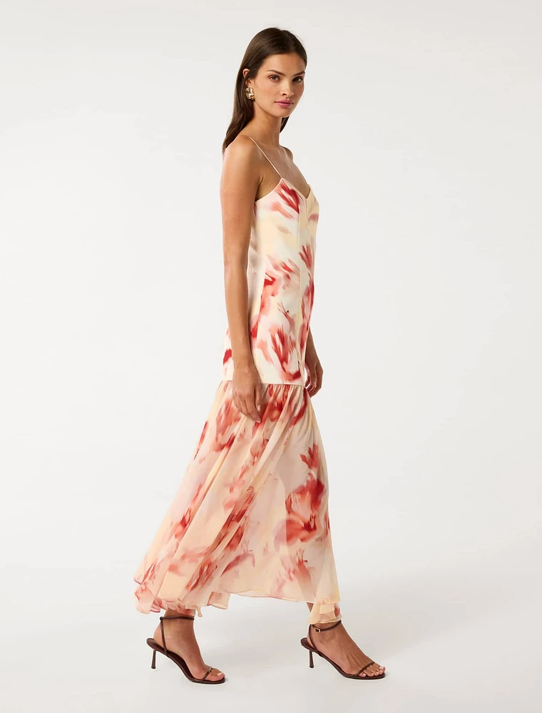 Luca Dropped Waist Maxi Dress