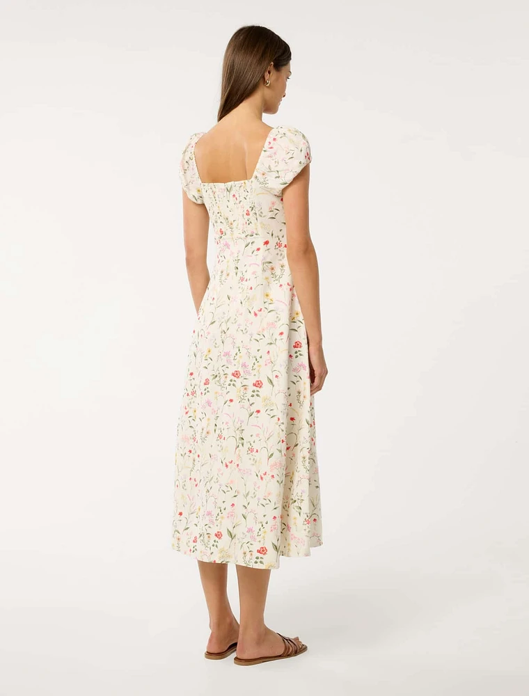 Sallie Tie Front Midi