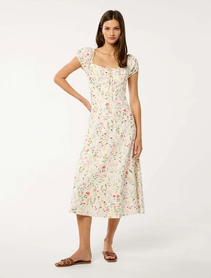 Sallie Tie Front Midi