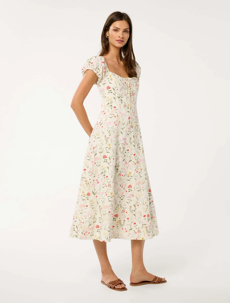 Sallie Tie Front Midi
