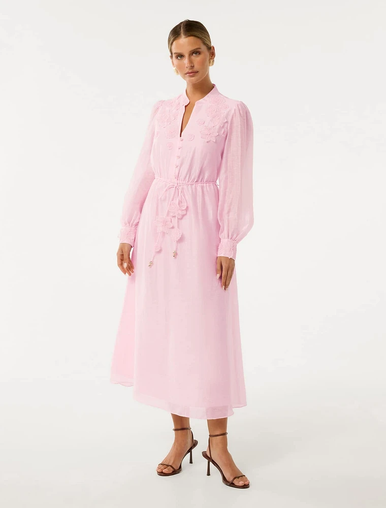 Yasmin Petite Floral Detail Midi