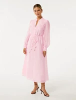 Yasmin Petite Floral Detail Midi