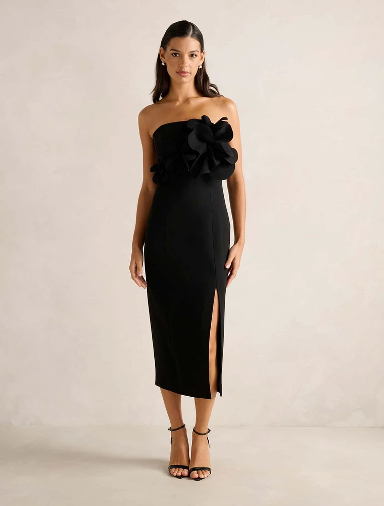 Tessa Flower Midi Dress