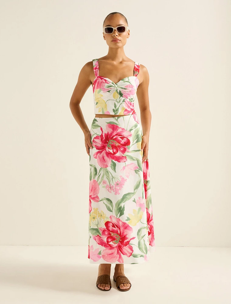 Talia Twist Front Bustier Top