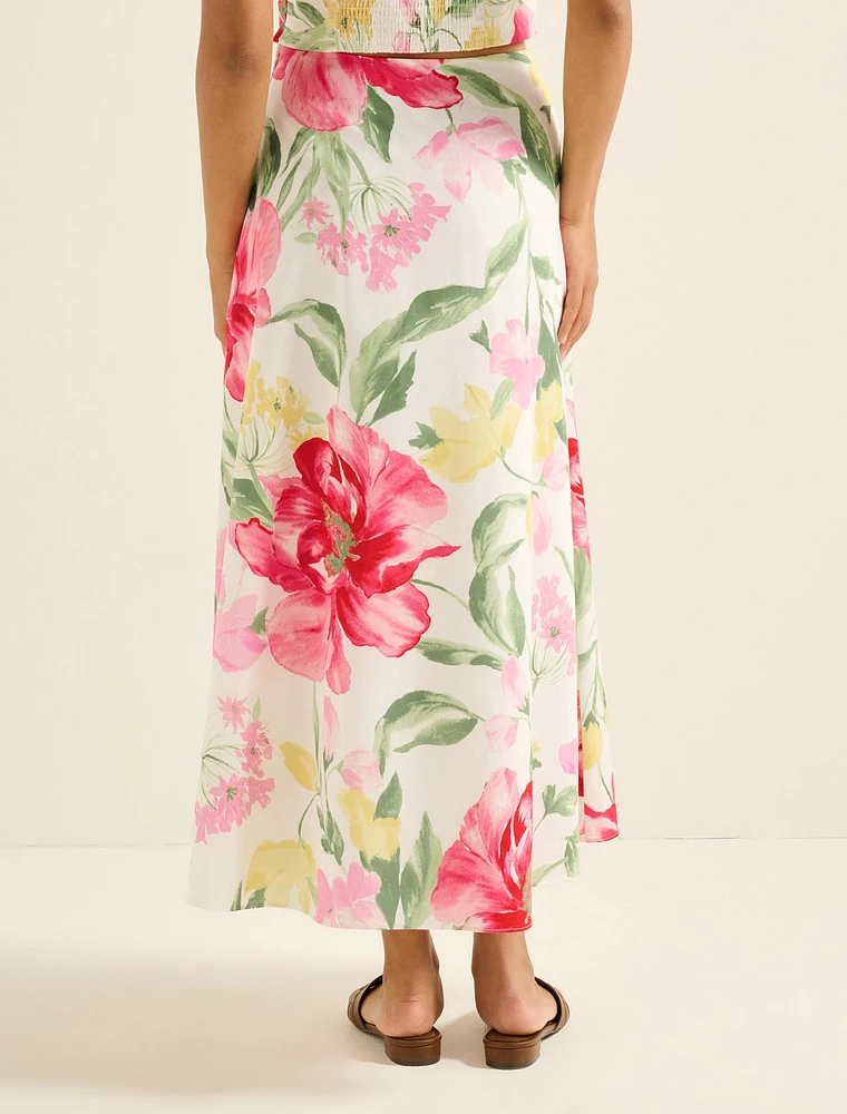Talia Printed Midi Skirt