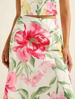 Talia Printed Midi Skirt