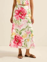 Talia Printed Midi Skirt