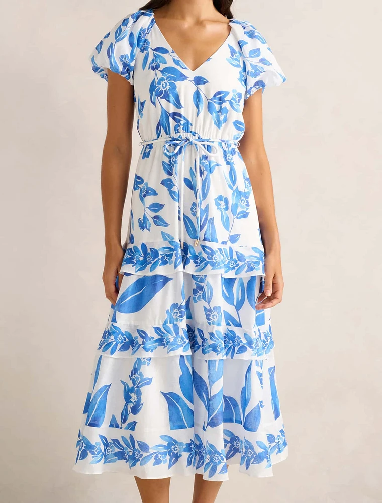 Iris Tiered Midi Dress