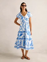 Iris Tiered Midi Dress