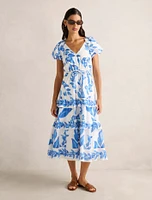 Iris Tiered Midi Dress