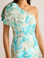 Darcy One-Shoulder Bow Mini Dress
