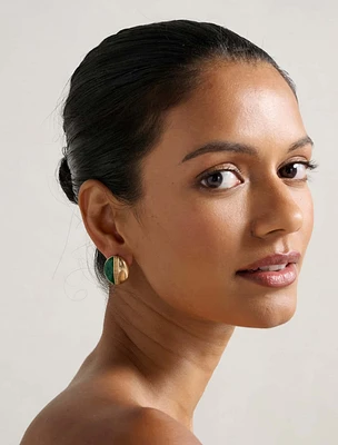 Signature Ember Enamel Stud Earrings