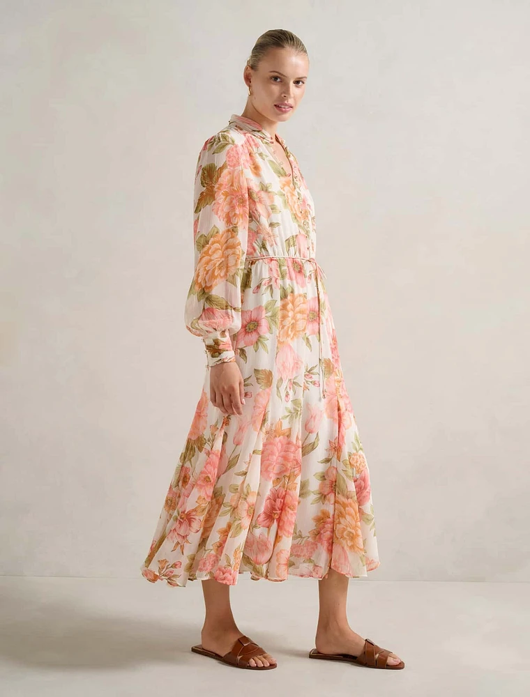 Tina Long Sleeved Midi