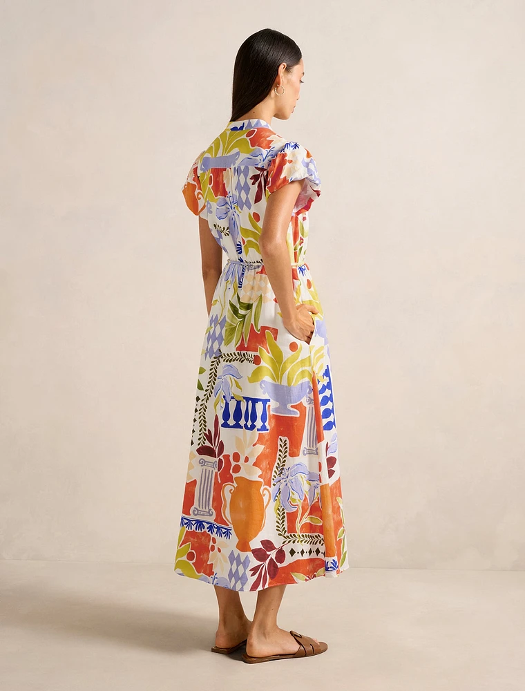 Posie Puff Sleeve Midi Dress