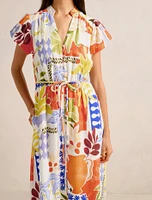 Posie Puff Sleeve Midi Dress