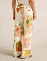 Ola Linen Wide Leg Pant