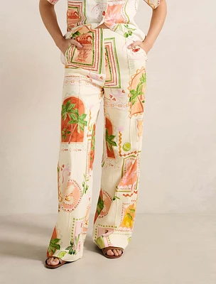 Ola Linen Wide Leg Pant