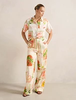 Ola Linen Wide Leg Pant