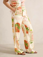 Ola Linen Wide Leg Pant