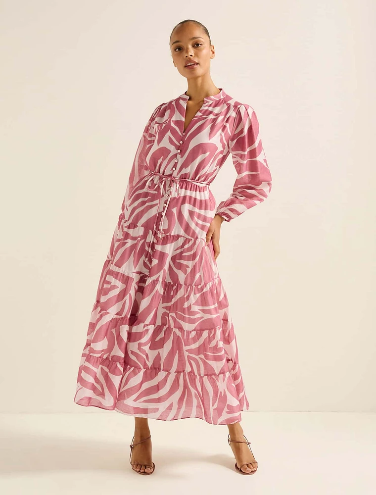 Adeline Tiered Midi Dress