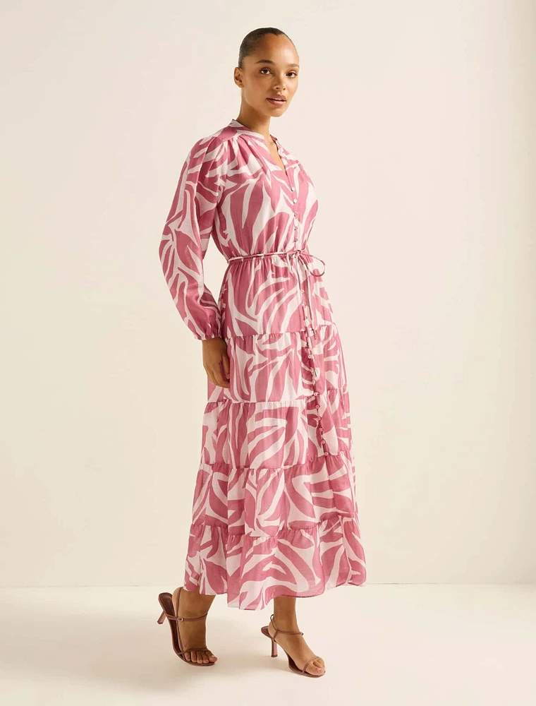 Adeline Tiered Midi Dress