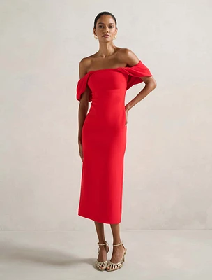 Jacinta Petite Off Shoulder Midi