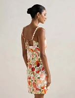 Sasha Petite Strappy Printed Mini