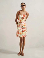Sasha Petite Strappy Printed Mini