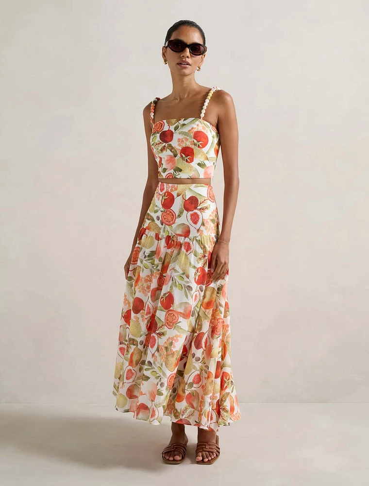 Flore Petite Printed Top