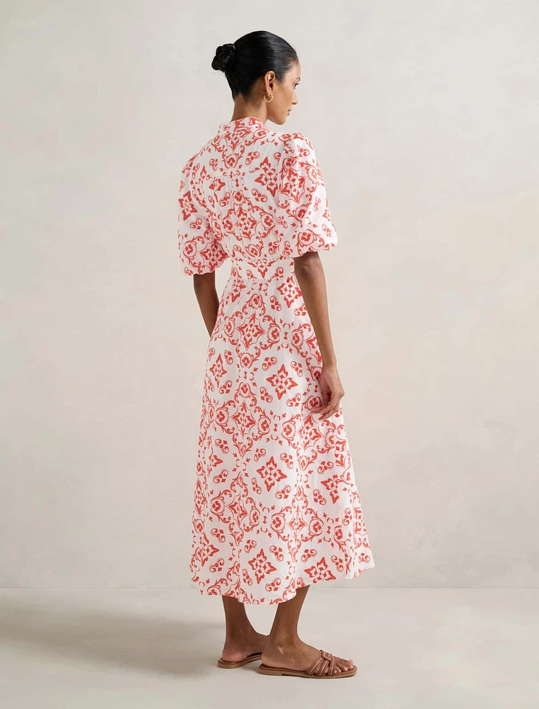 Rhiannon Petite Embroidered Midi Dress