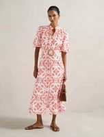Rhiannon Petite Embroidered Midi Dress
