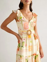 Layne Printed Midi Dress
