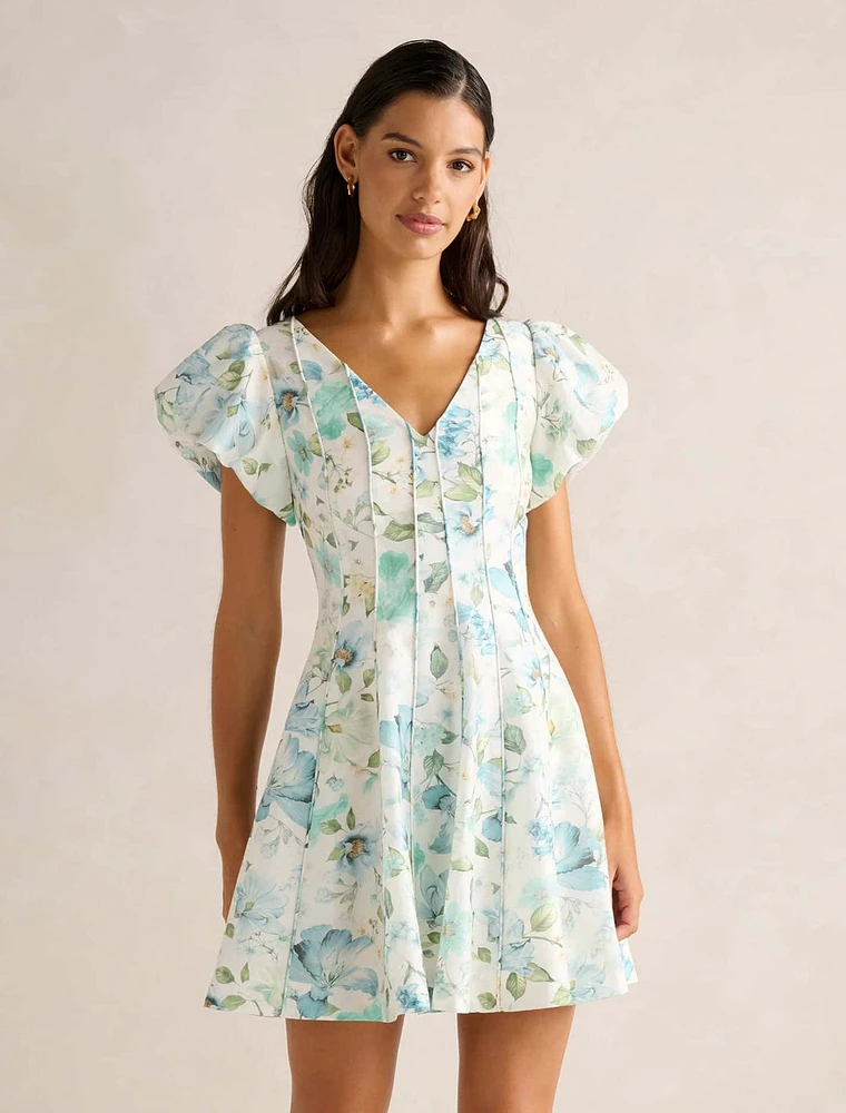 Camden Bubble Sleeve Mini Dress