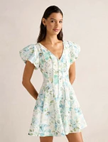 Camden Bubble Sleeve Mini Dress