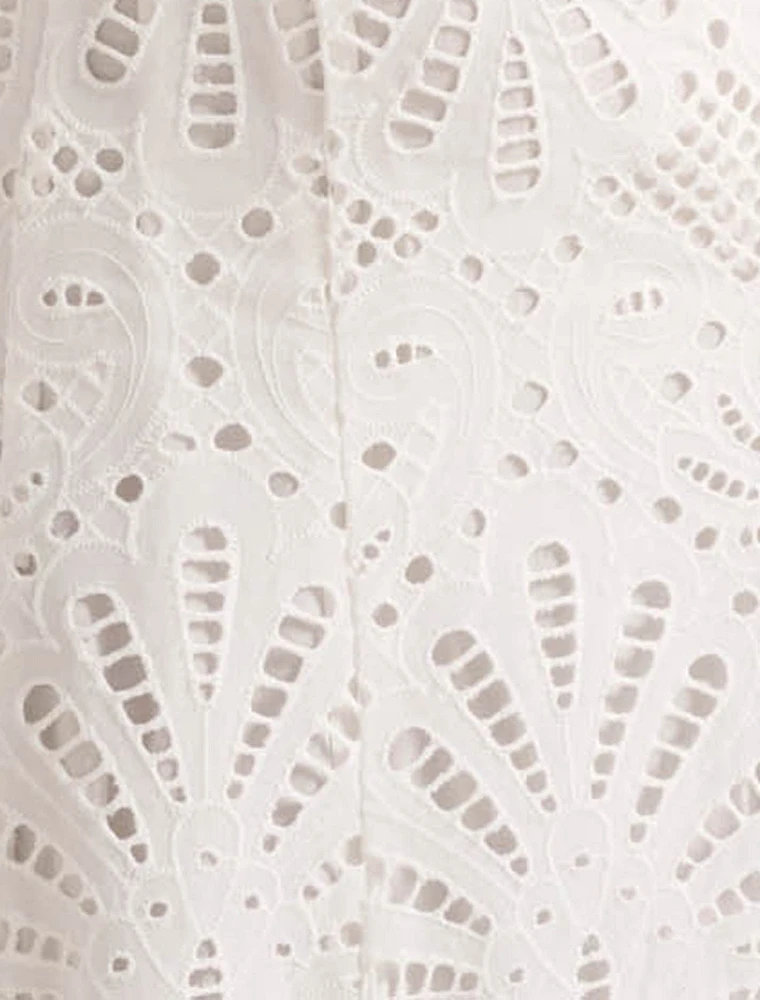 Molly Petite Embroidered Midi Dress