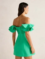 Kenzie Off Shoulder Ruffle Mini