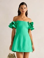 Kenzie Off Shoulder Ruffle Mini