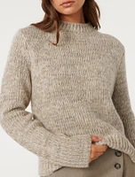 Frankie Stand-Neck Sweater